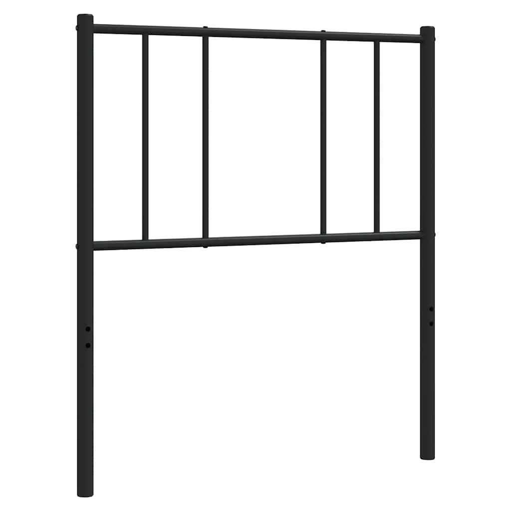 vidaXL Replacement Headboard Metal Black 75 cm