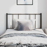 vidaXL Replacement Headboard Metal Black 75 cm