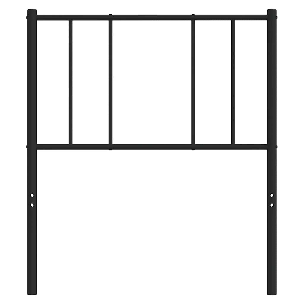vidaXL Replacement Headboard Metal Black 75 cm