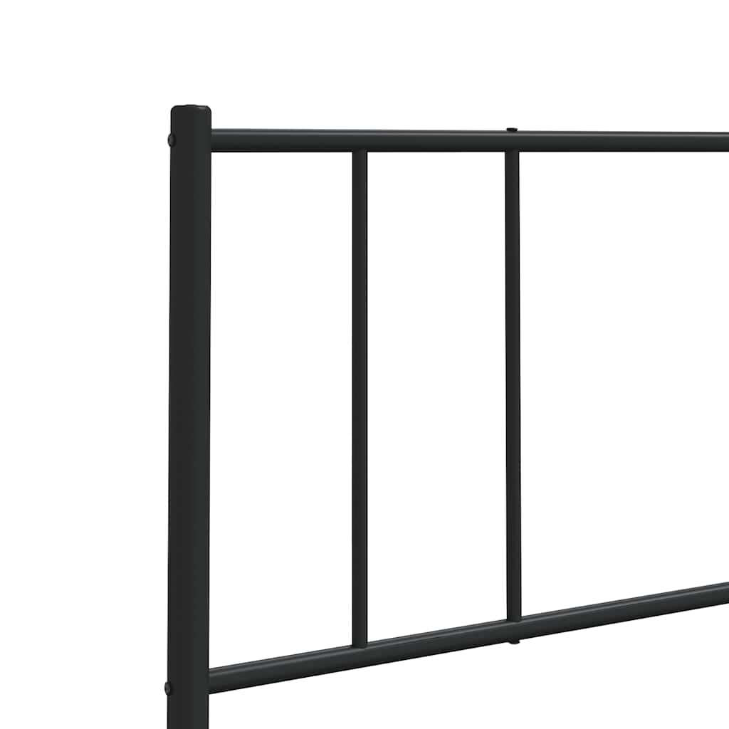 vidaXL Replacement Headboard Metal Black 75 cm