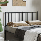 vidaXL Replacement Headboard Metal Black 75 cm