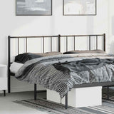 vidaXL Replacement Headboard Metal Black 75 cm