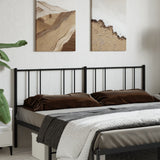 vidaXL Replacement Headboard Metal Black 75 cm