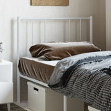 vidaXL Replacement Headboard Metal Black 75 cm