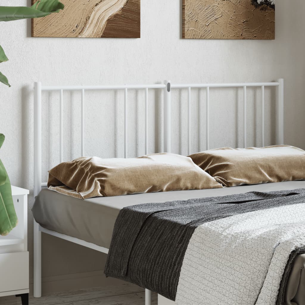 vidaXL Replacement Headboard Metal Black 75 cm