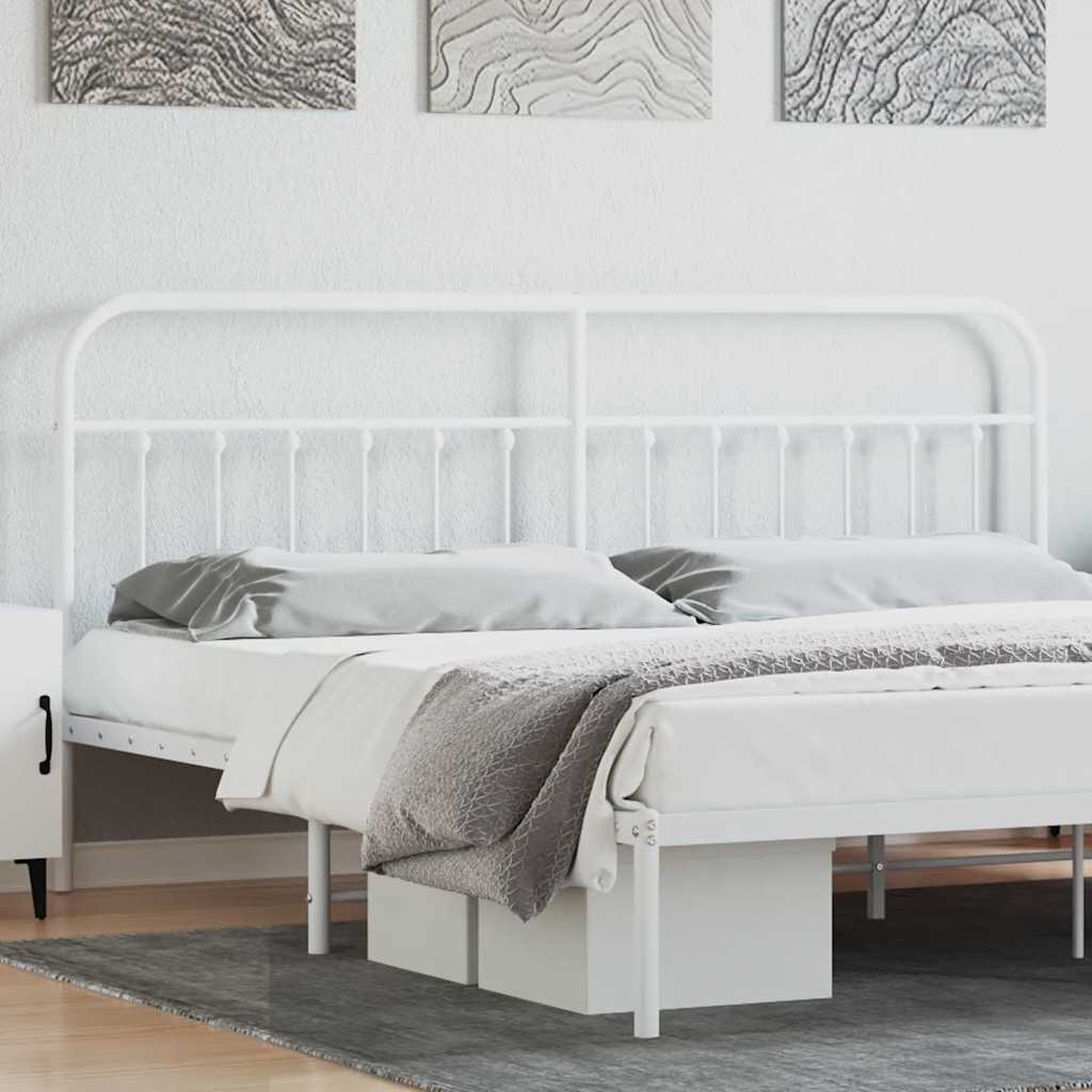 vidaXL Vervangend hoofdbord metaal zwart 75 cm