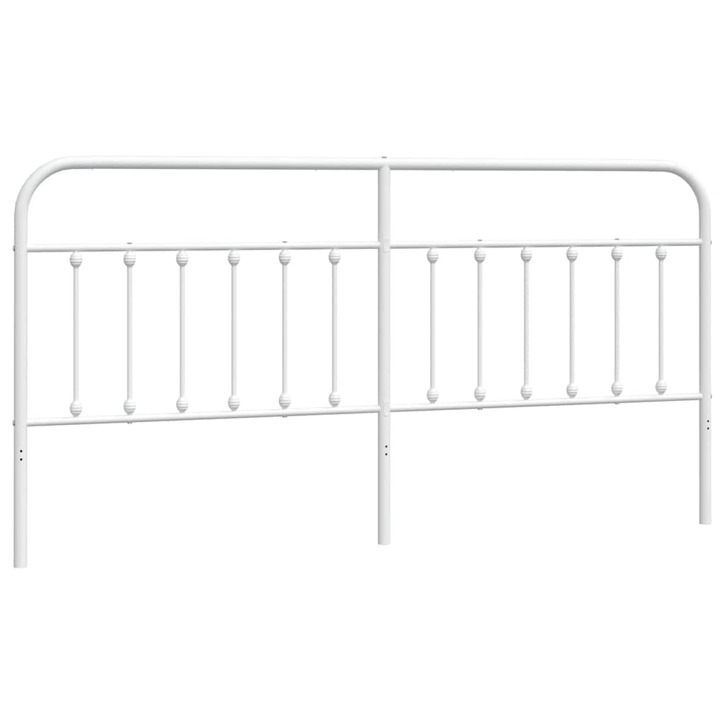 vidaXL Vervangend hoofdbord metaal zwart 75 cm