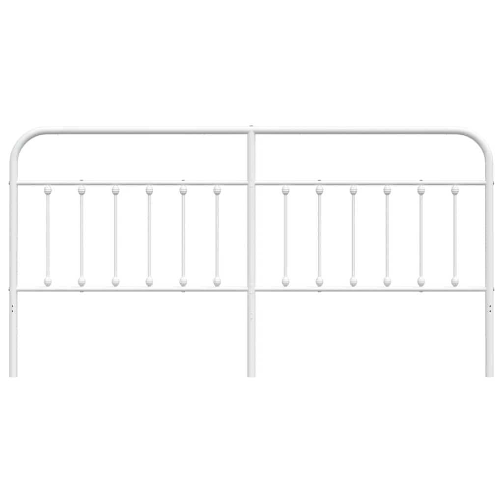vidaXL Vervangend hoofdbord metaal zwart 75 cm