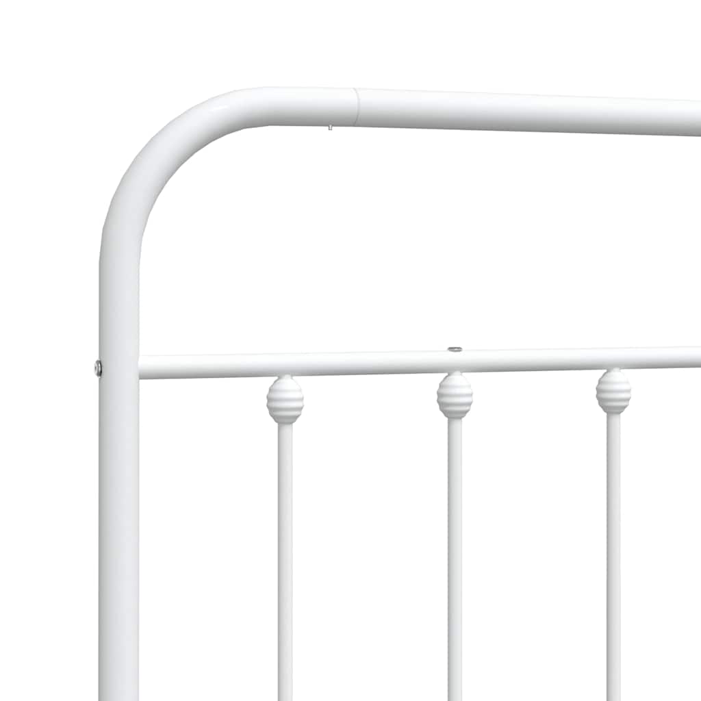 vidaXL Vervangend hoofdbord metaal zwart 75 cm