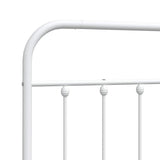 vidaXL Vervangend hoofdbord metaal zwart 75 cm