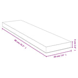 vidaXL Wall Shelf 40x20x1.5 cm Bamboo