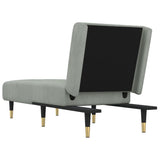 vidaXL Chaise longue fluweel lichtgrijs
