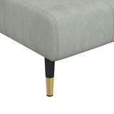 vidaXL Chaise longue fluweel lichtgrijs