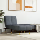 vidaXL Chaise longue fluweel lichtgrijs