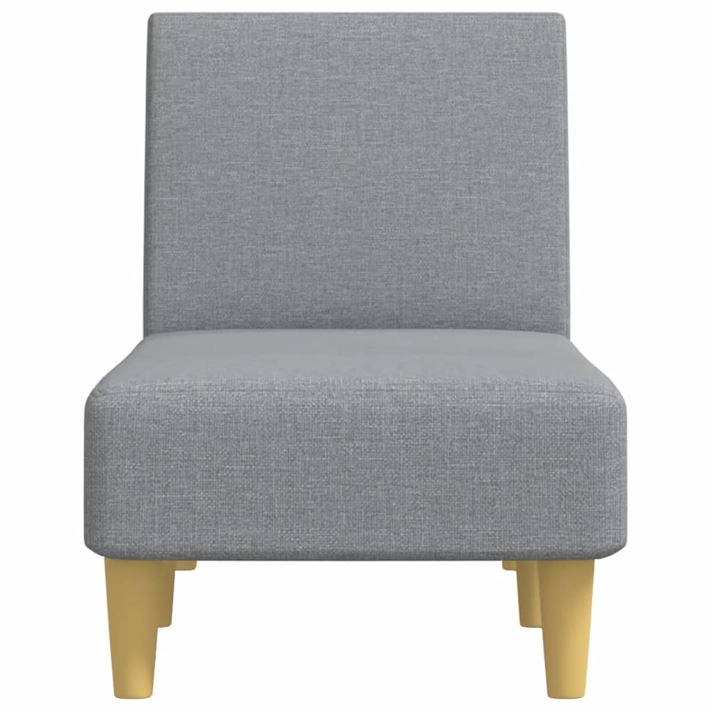 vidaXL Chaise longue stof lichtgrijs