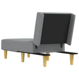 vidaXL Chaise longue stof lichtgrijs