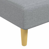 vidaXL Chaise longue stof lichtgrijs
