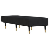 vidaXL Chaise longue fluweel blauw