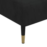 vidaXL Chaise longue fluweel blauw