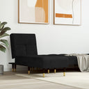 vidaXL Chaise longue fluweel blauw