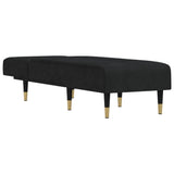 vidaXL Chaise longue fluweel blauw