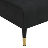 vidaXL Chaise longue fluweel blauw
