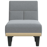 vidaXL Chaise longue stof lichtgrijs