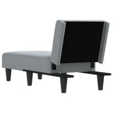 vidaXL Chaise longue stof lichtgrijs