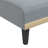 vidaXL Chaise longue stof lichtgrijs