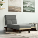 vidaXL Chaise longue stof lichtgrijs