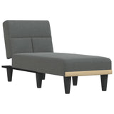 vidaXL Chaise longue stof lichtgrijs
