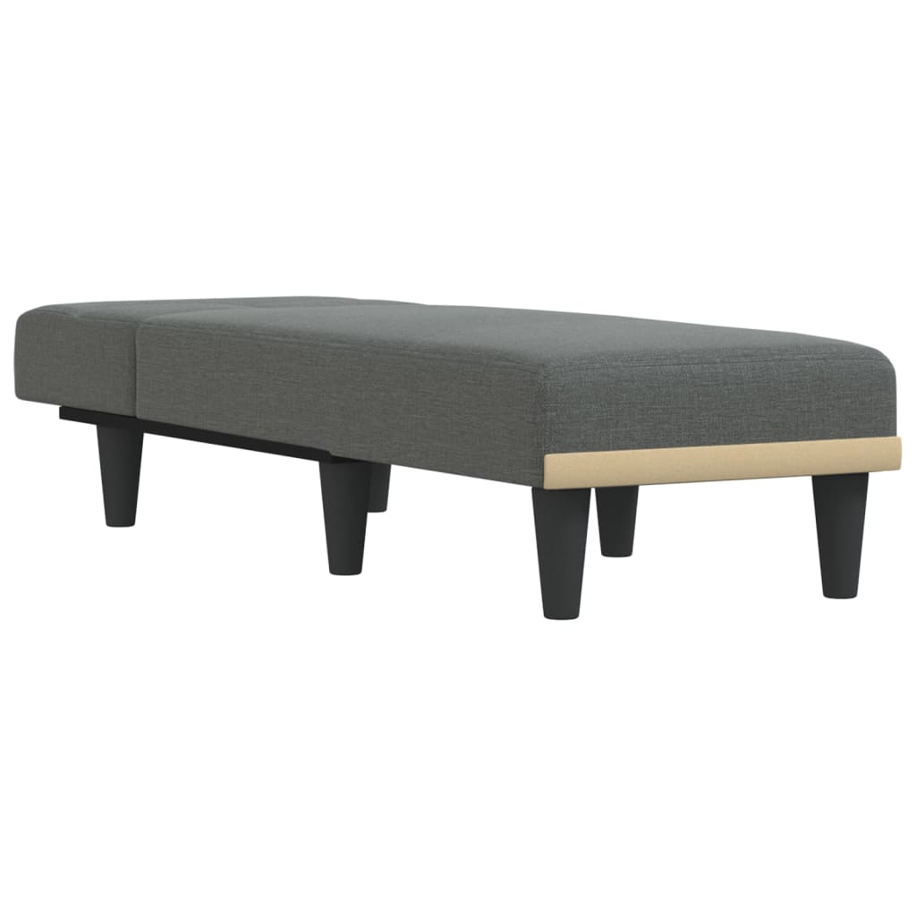 vidaXL Chaise longue stof lichtgrijs