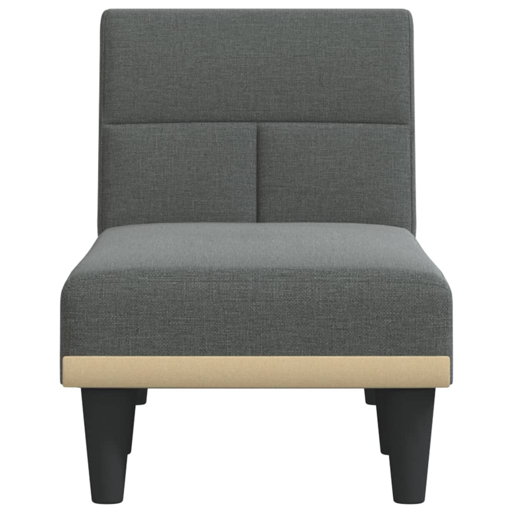 vidaXL Chaise longue stof lichtgrijs
