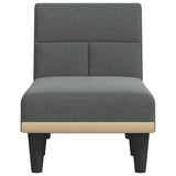 vidaXL Chaise longue stof lichtgrijs