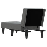 vidaXL Chaise longue stof lichtgrijs