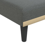 vidaXL Chaise longue stof lichtgrijs