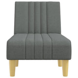vidaXL Chaise lounge fabric light grey