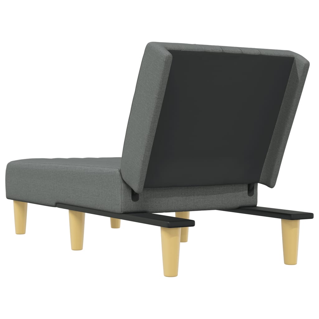 vidaXL Chaise lounge fabric light grey