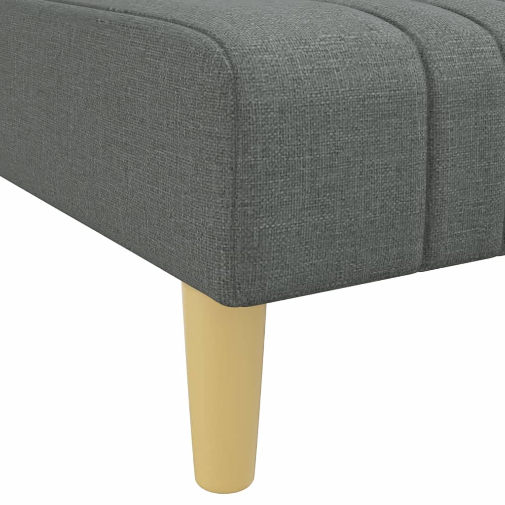 vidaXL Chaise lounge fabric light grey