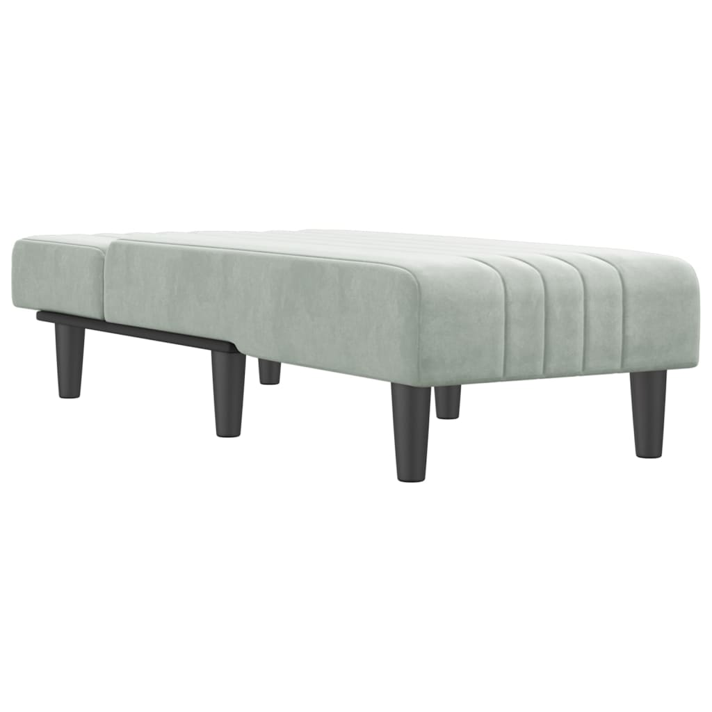 vidaXL Chaise Lounge Velvet Blue