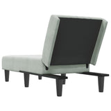 vidaXL Chaise Lounge Velvet Blue