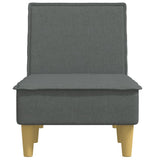 vidaXL Chaise longue stof donkergrijs