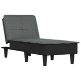 vidaXL Chaise longue stof lichtgrijs