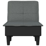 vidaXL Chaise longue stof lichtgrijs