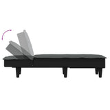 vidaXL Chaise longue stof lichtgrijs
