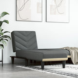 vidaXL Chaise longue stof lichtgrijs
