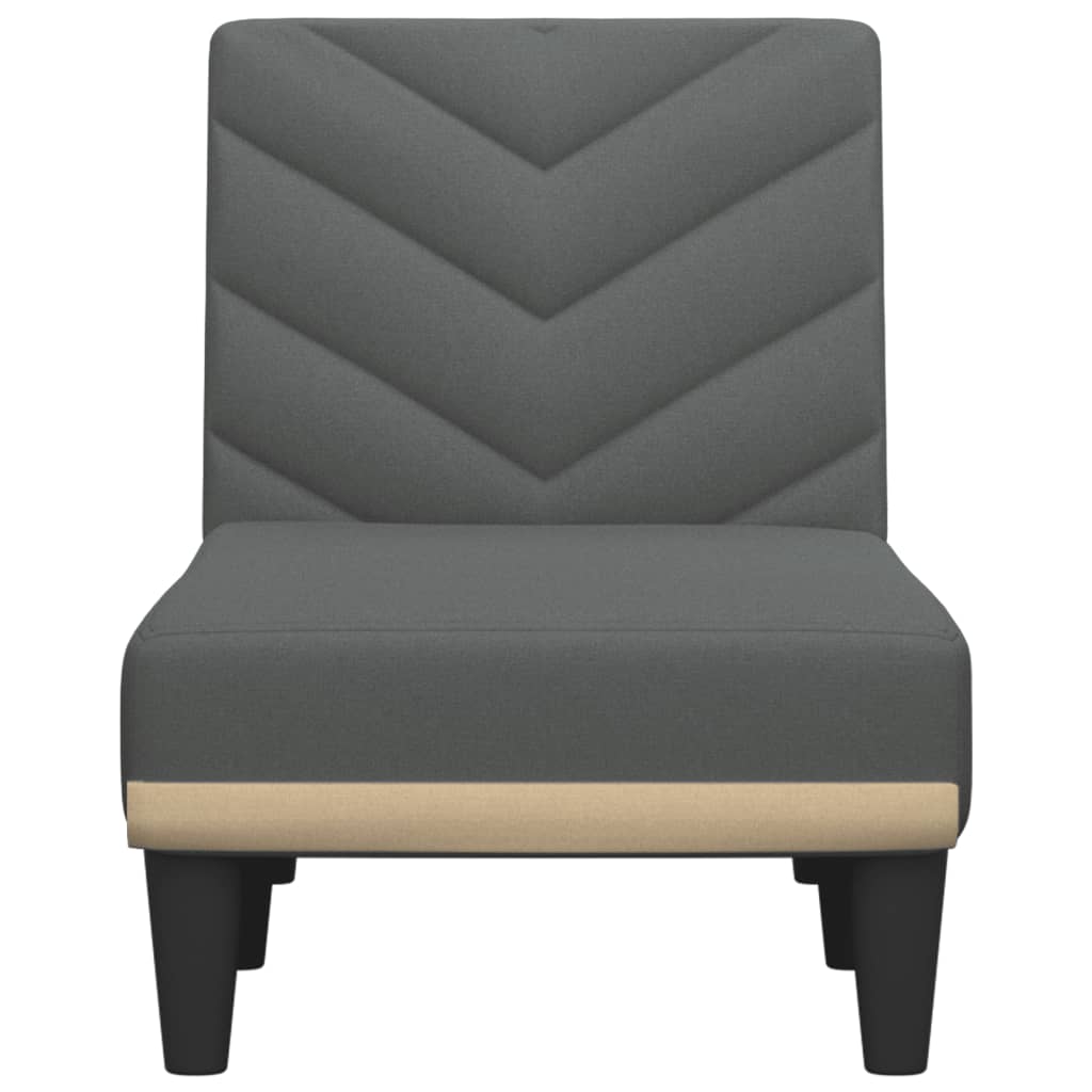 vidaXL Chaise longue stof lichtgrijs