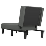 vidaXL Chaise longue stof lichtgrijs