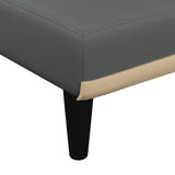 vidaXL Chaise longue stof lichtgrijs