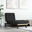 vidaXL Chaise longue fluweel blauw